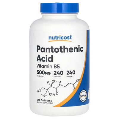 Pantothenic Acid, 240 Capsules