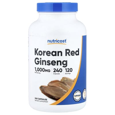 Korean Red Ginseng, 240 Capsules (500 mg per Capsule)