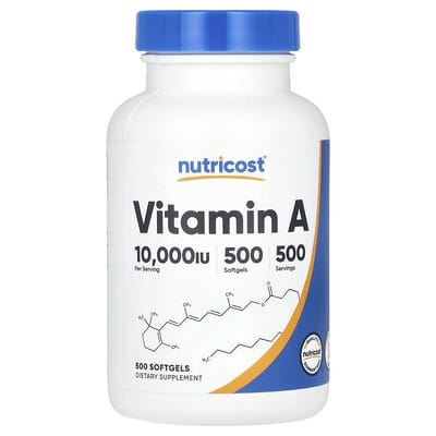 Vitamin A, 10,000 IU, 500 Softgels