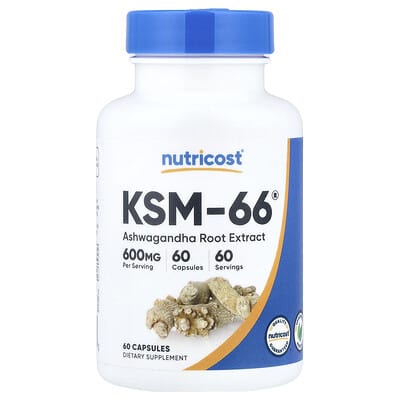 KSM-66®, Ashwagandha Root Extract, 60 Capsules