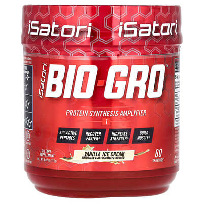 Bio-Gro™, Protein Synthesis Amplifier, Vanilla Ice Cream, 4.02 oz (114 g)