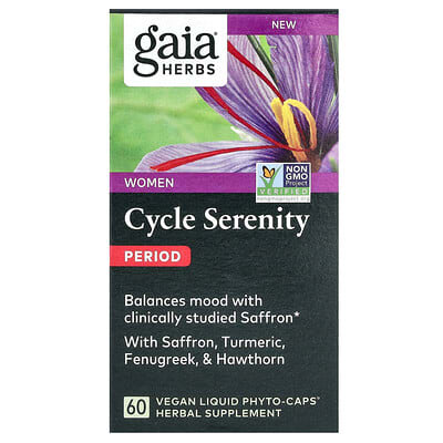 Gaia Herbs Женский комплекс Cycle Serenity, 60 веганских капсул