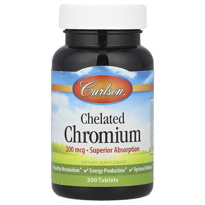 Chelated Chromium, 200 mcg, 300 Tablets