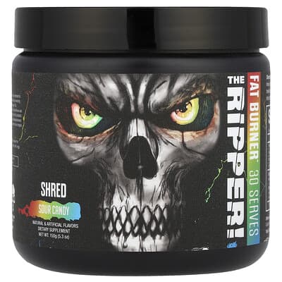 Предтренировочный комплекс The Ripper, Fat Buner, Sour Candy, 5.3 oz (150 g)