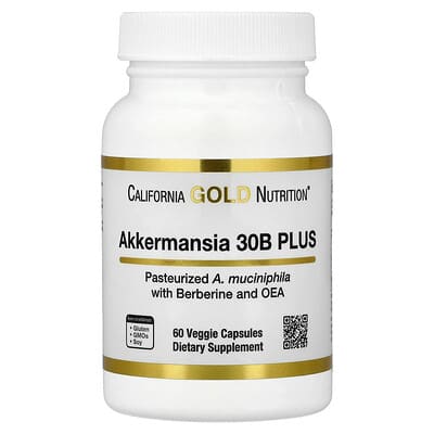 Akkermansia 30B PLUS with Berberine Phospholipid Matrix, and OEA, 60  Veggie Capsules