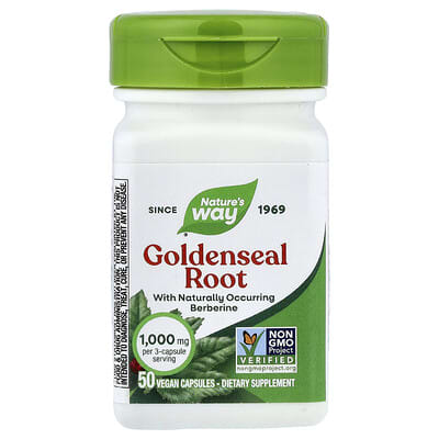 Goldenseal Root, 50 Vegan Capsules (333 mg per Capsule)