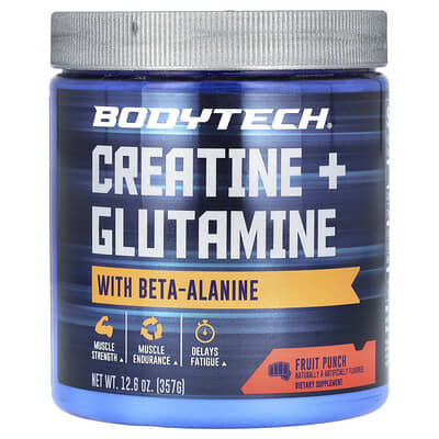 BodyTech креатин + глутамин с бета-аланином Fruit Punch 357 g