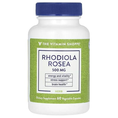 Rhodiola Rosea, 500 mg, 60 растительных капсул