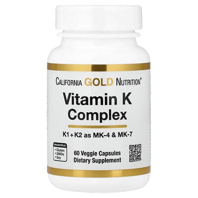 Витаминный комплекс Vitamin K Complex, 60 вегетарианских капсул