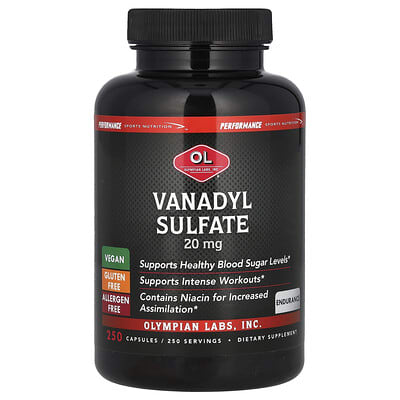 Vanadyl Sulfate, 250 капсул