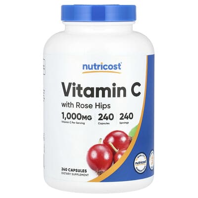 Vitamin C with Rose Hips, 240 Capsules