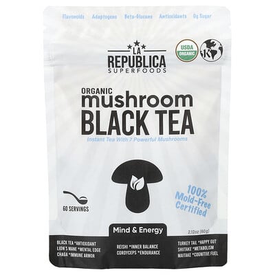 Organic Mushroom Black Tea, 2.12 oz (60 g)