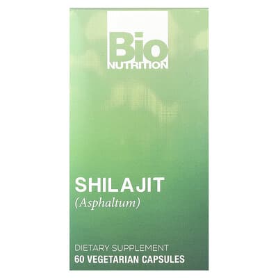 Shilajit (Asphaltum), 60 вегетарианских капсул (500 mg на капсулу)