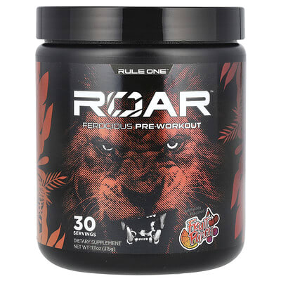 Предтренировочный комплекс Rule One Proteins Roar, Fruit Punch, 315 g