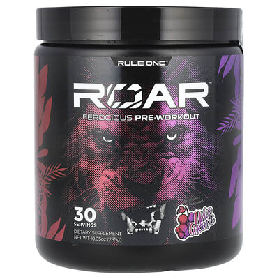 Roar, предтренировочный комплекс, дикая виноградная вкус, 10.05 oz (285 g)