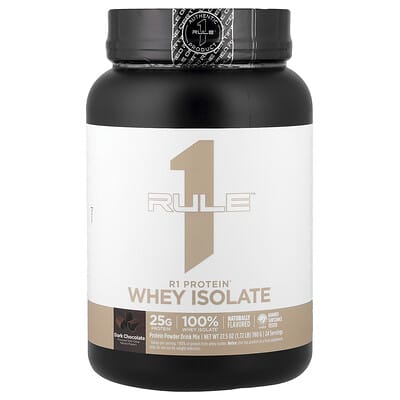 R1 Protein™ Whey Isolate, Dark Chocolate, 1.72 lb (780 g)