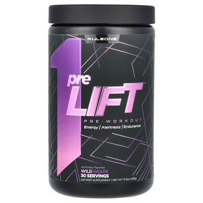 preLIFT предтренировочный напиток, Wild Grape, 15.3 oz (435 g)