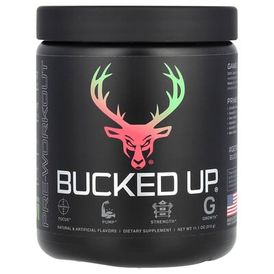 Предтренировочный комплекс Bucked Up, Strawberry Kiwi, 11.1 oz (315 g)