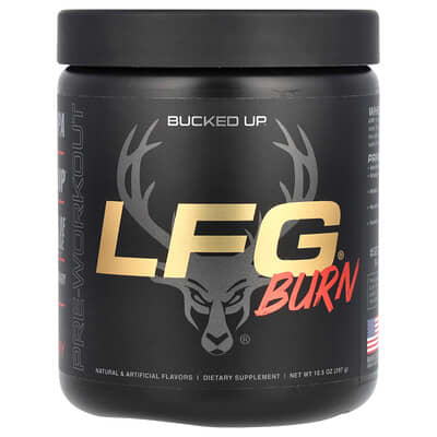 Bucked Up Предтренировочный комплекс LFG Burn, Berry, 10.5 oz (297 g)