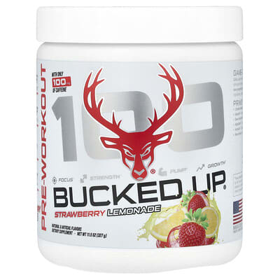 Предтренировочная добавка Bucked Up, Strawberry Lemonade, 11.5 oz (327 g)