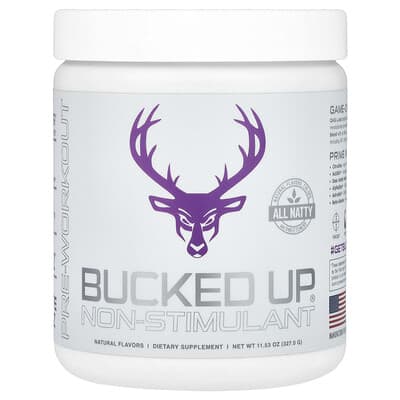 Предтренировочный комплекс Bucked Up, без стимуляторов, Grape Gainz, 11.53 oz (327 g)