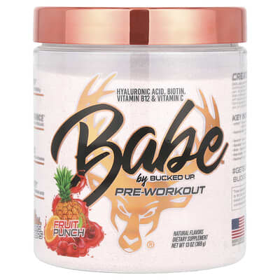 Bucked Up Предтренировочный комплекс, Fruit Punch, 13 oz (369 g)