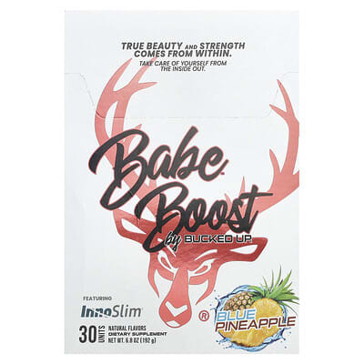 Предтренировочный комплекс Bucked Up Babe Boost Blue Pineapple, 30 пакетов
