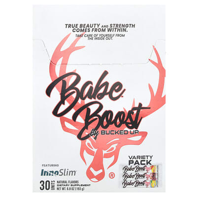 Bucked Up, Babe, Boost, ассорти, 30 пакетиков по 0.2 oz