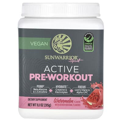 Предтренировочная добавка Active, Watermelon, 11.1 oz (315 g)