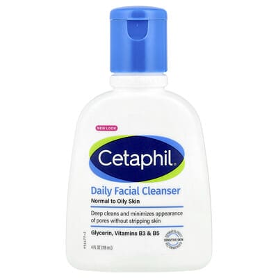 Daily Facial Cleanser, Normal to Oily Skin, 4 fl oz (118 ml)