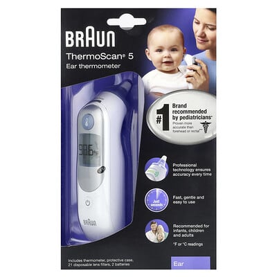 ThermoScan® 5, Ear Thermometer, 25 Piece Kit