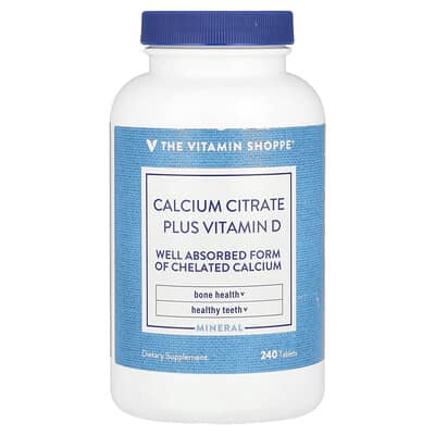 Calcium Citrate Plus Vitamin D, 240 таблеток