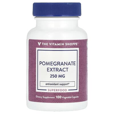 The Vitamin Shoppe Экстракт граната, 250 мг, 100 растительных капсул