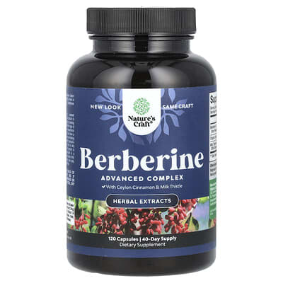 Advanced Berberine HCL с цейлонской корицей, 120 капсул