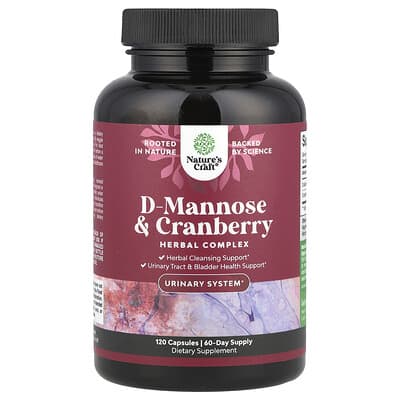 D-Mannose & Cranberry, 120 капсул