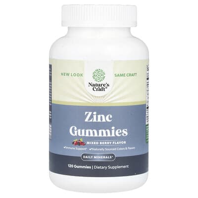 Zinc Gummies, Mixed Berry, 120 Gummies