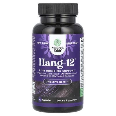 Hang-12™, Post Drinking Support, 60 Capsules