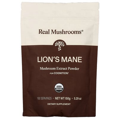 Lion's Mane, Organic Mushroom Extract Powder, 5.29 oz (150 g)