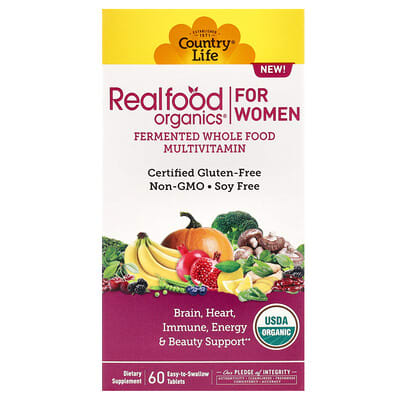 Мультивитамины Realfood Organics для женщин, 60 таблеток