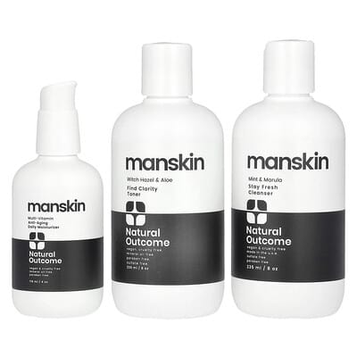 Набор для ухода за лицом Natural Outcome Men's Everyday Face Kit, 3 предмета
