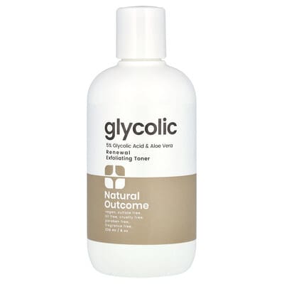 Glycolic, Renewal Exfoliating Toner, Fragrance Free, 8 oz (235 ml)