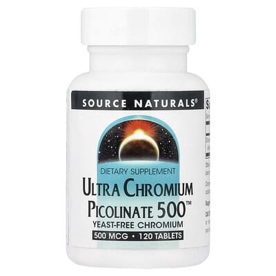 Ultra Chromium Picolinate 500™, 500 mcg, 120 Tablets