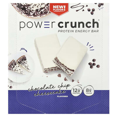 BNRG Power Crunch Protein Energy батончик Chocolate Chip Cheesecake 12 шт 1.4 oz (40 g)