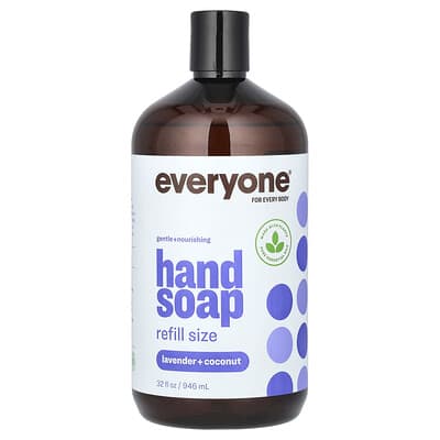 Hand Soap, Refill Size, Lavender + Coconut, 32 fl oz (946 ml)