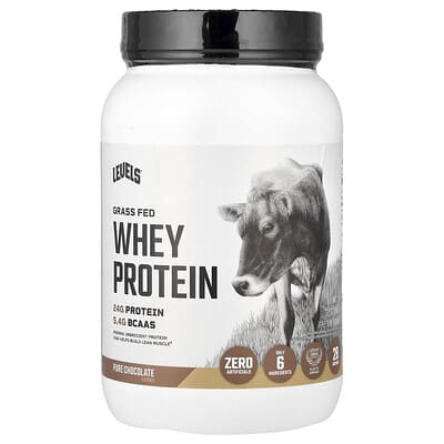 Grass Fed Whey Protein Powder, Pure Chocolate , 2 lb (907 g)