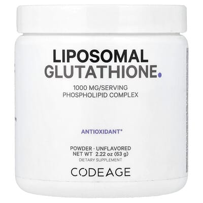 Liposomal Glutathione Powder, Unflavored, 2.22 oz (63 g)