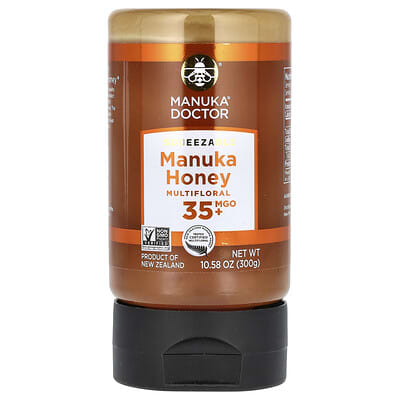 Многоцветочный мед Манука в мягкой упаковке, MGO 35+, 10.58 oz (300 g)