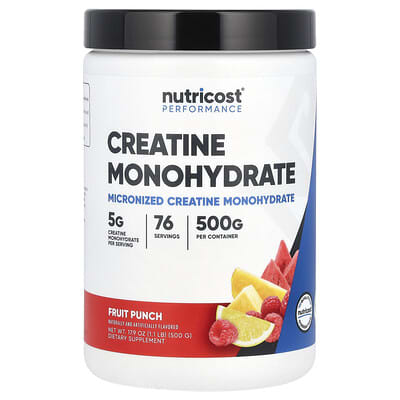 Креатин моногидрат Performance, Fruit Punch, 500 g