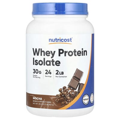 Whey Protein Isolate, Mocha, 2 lb (907 g)