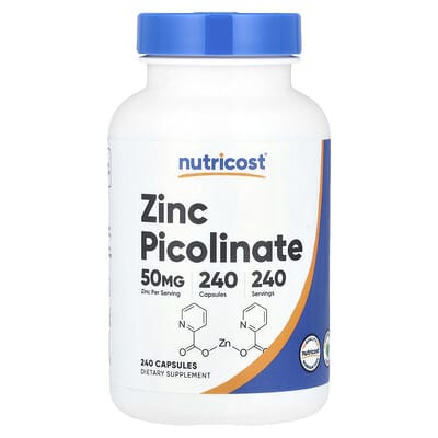 Zinc Picolinate, 50 mg, 240 капсул